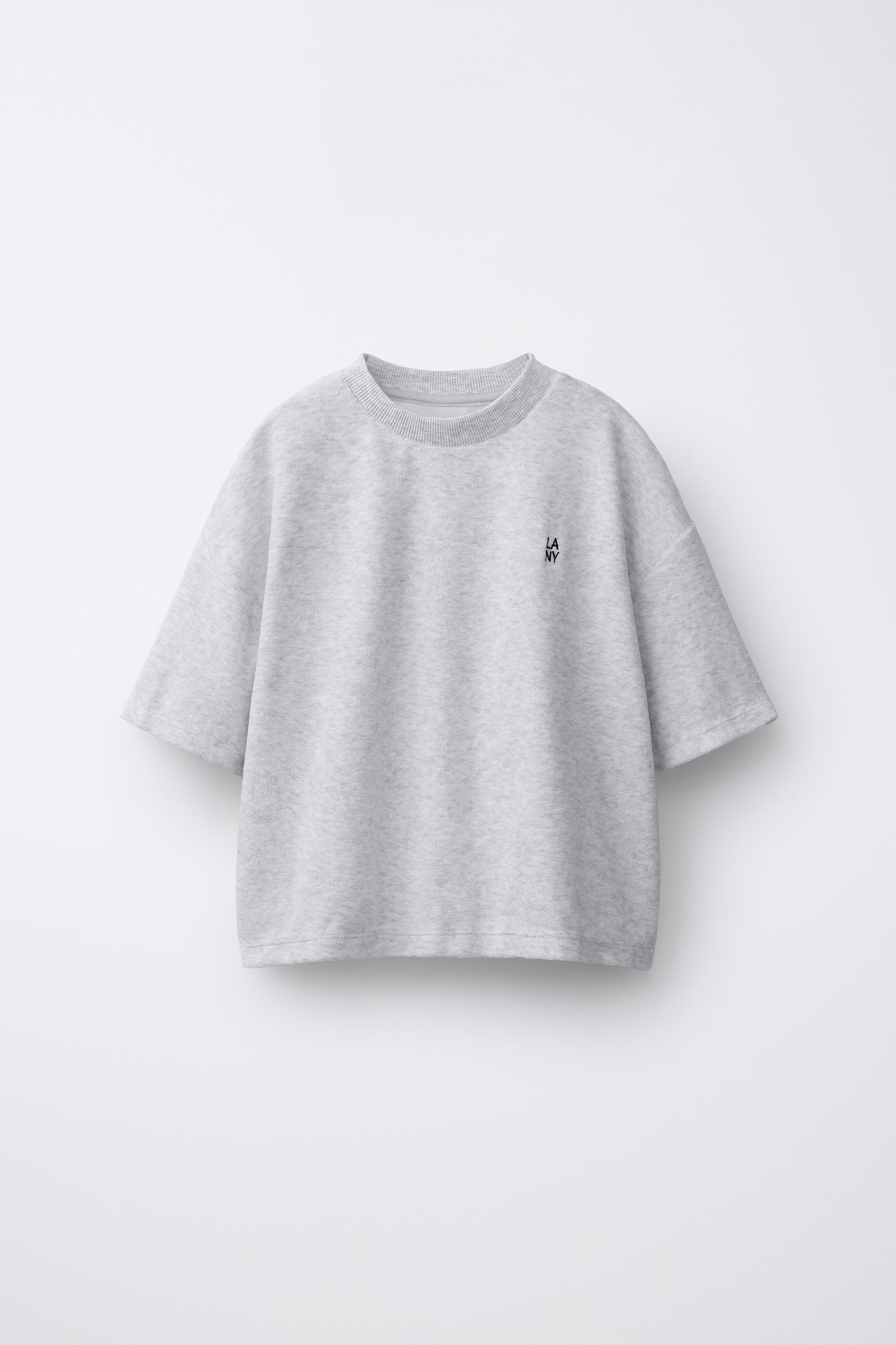 TOWEL EFFECT T-SHIRT AND BERMUDA SET